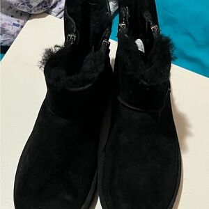 UGG Black Winter Boots with Plush Lining